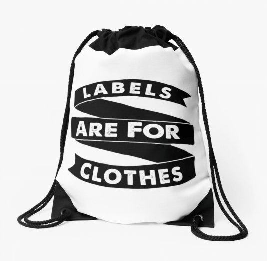 bag with label
